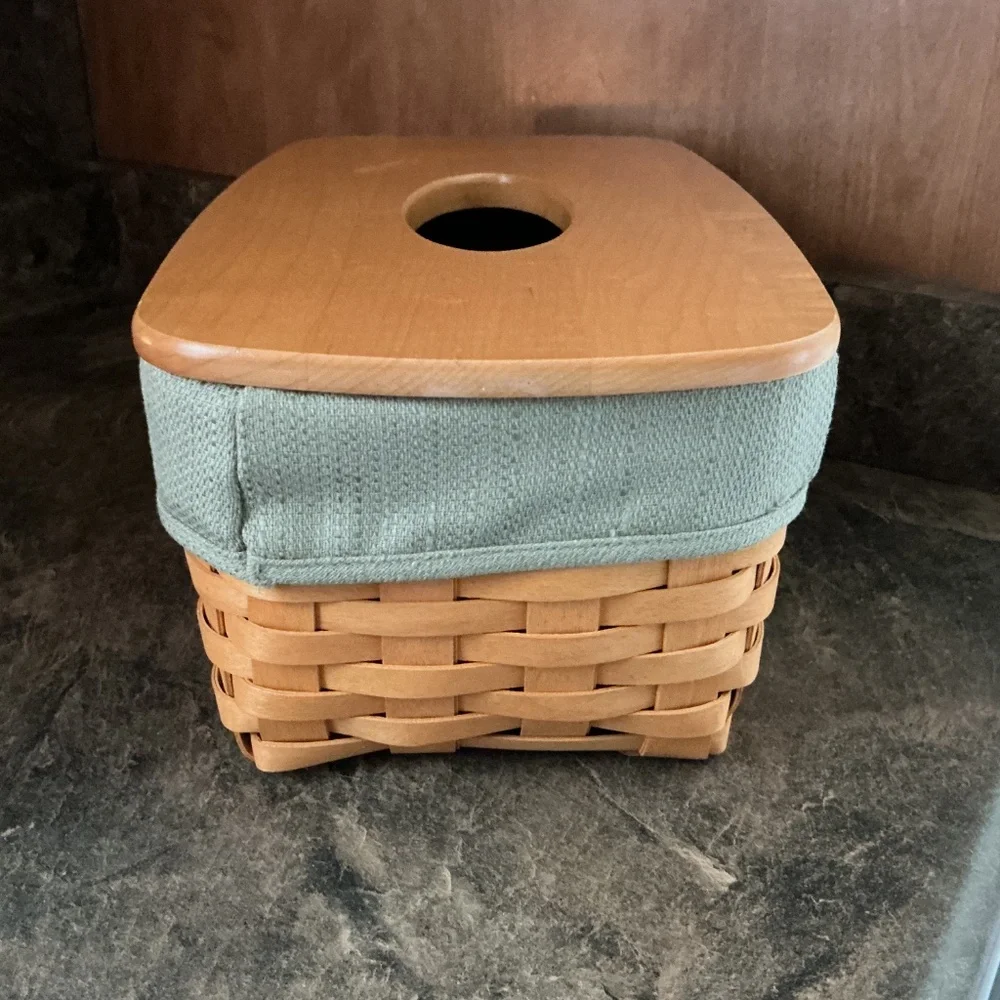 Longaberger Long Tissue Basket Set - Picture 4 of 13